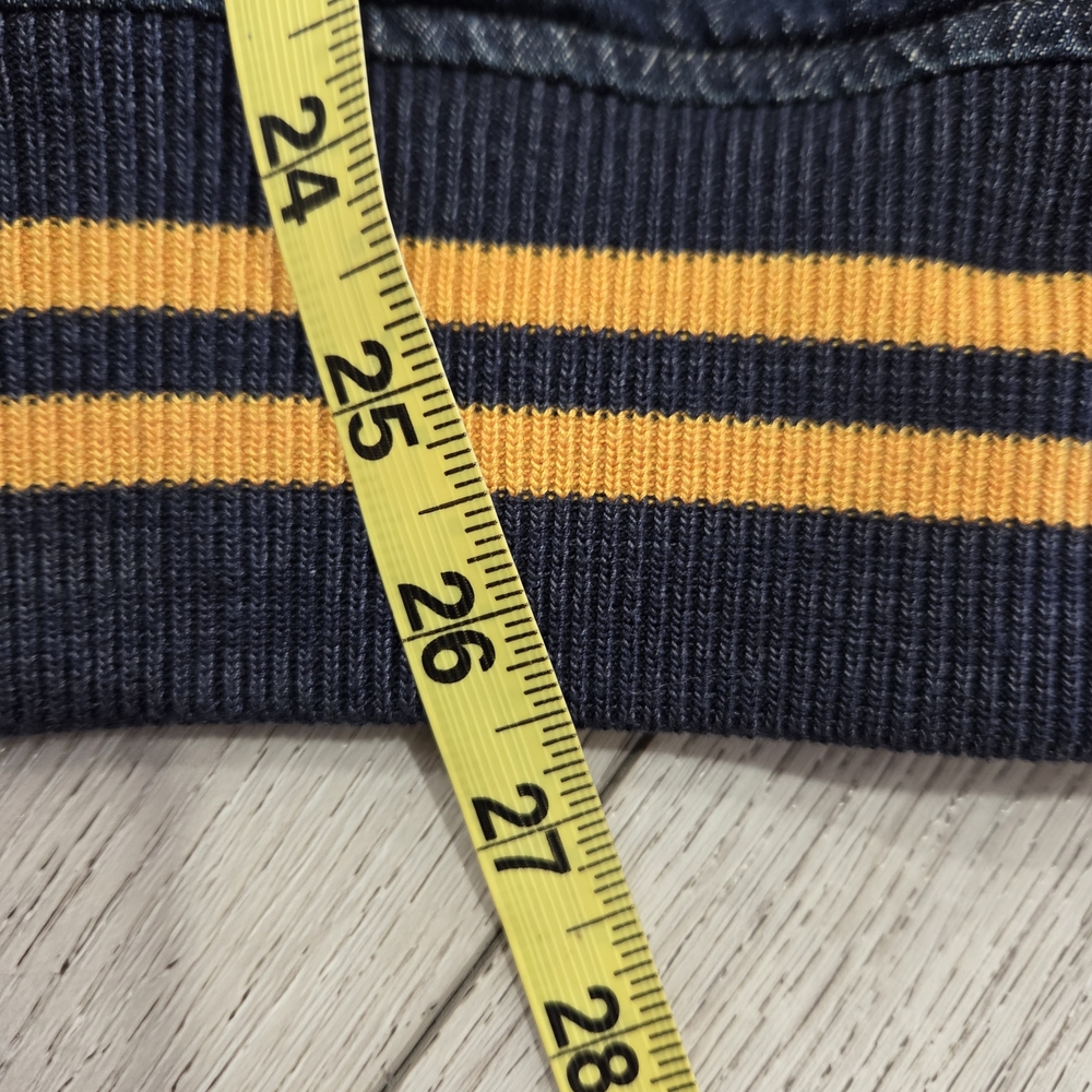 Polo by Ralph Lauren Denim Varsity Jacket with Yellow Accents - Picture 10 of 14
